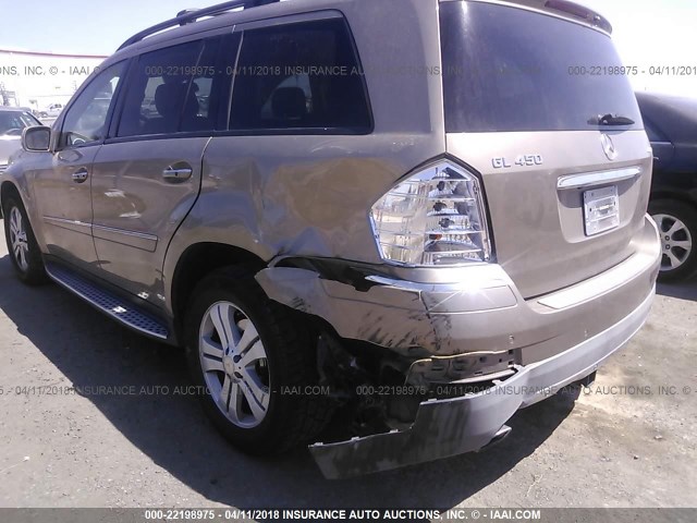 4JGBF71E48A345673 - 2008 MERCEDES-BENZ GL 450 4MATIC GOLD photo 6