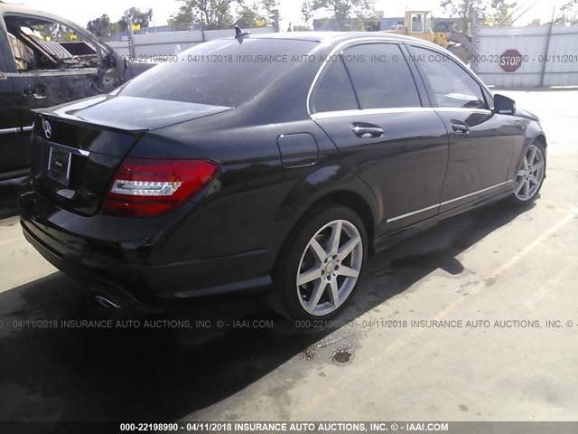 WDDGF5HB1DR243016 - 2013 MERCEDES-BENZ C 350 BLACK photo 4