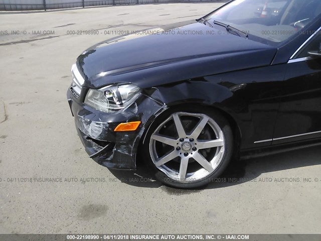 WDDGF5HB1DR243016 - 2013 MERCEDES-BENZ C 350 BLACK photo 6