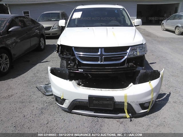 3C4PDDBG6DT641456 - 2013 DODGE JOURNEY SXT WHITE photo 6