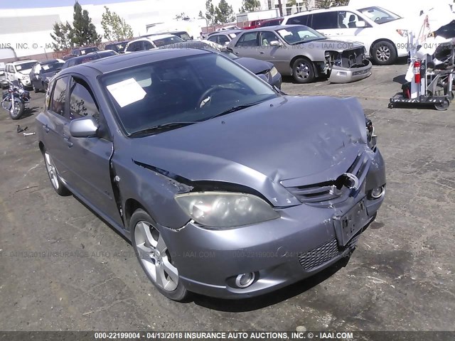 JM1BK344761518188 - 2006 MAZDA 3 HATCHBACK GRAY photo 1