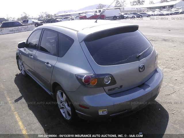 JM1BK344761518188 - 2006 MAZDA 3 HATCHBACK GRAY photo 3