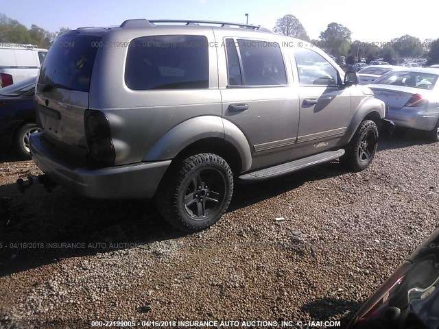 1D4HB48D24F200282 - 2004 DODGE DURANGO SLT GRAY photo 4