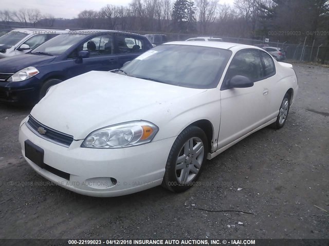 2G1WK15K779344731 - 2007 CHEVROLET MONTE CARLO LT WHITE photo 2