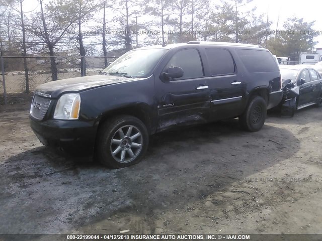 1GKFK66888J245529 - 2008 GMC YUKON XL DENALI BLACK photo 2