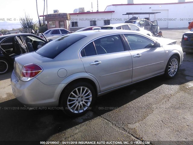 1G8ZV57748F189716 - 2008 SATURN AURA XR SILVER photo 4