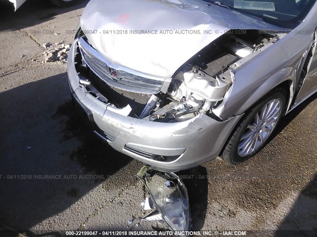 1G8ZV57748F189716 - 2008 SATURN AURA XR SILVER photo 6