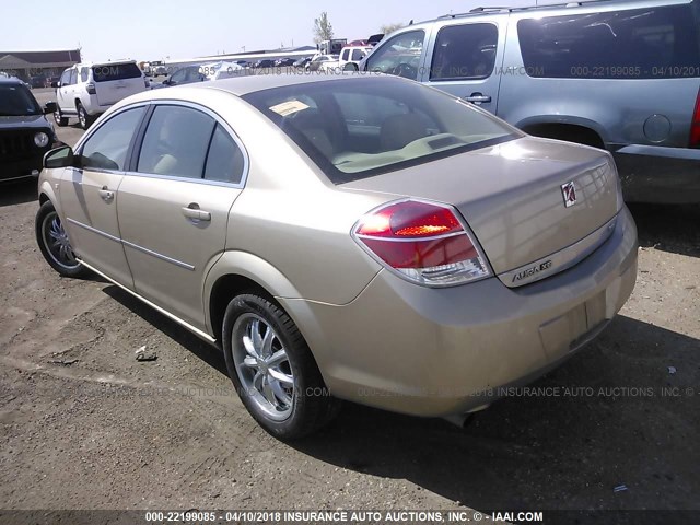 1G8ZS57N08F107228 - 2008 SATURN AURA XE TEAL photo 3