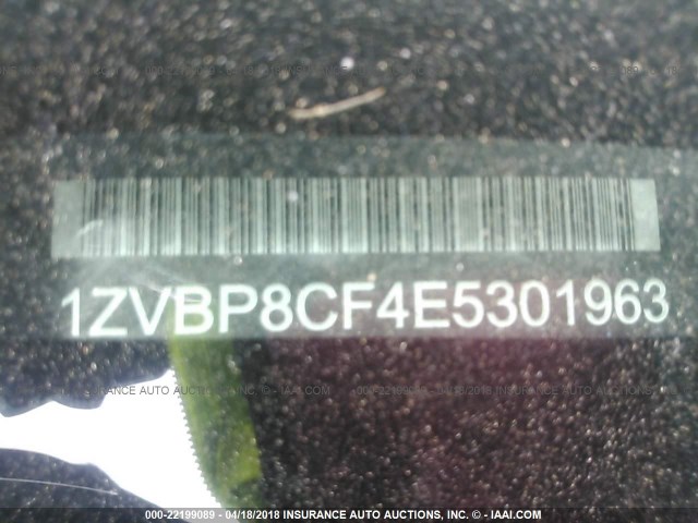 1ZVBP8CF4E5301963 - 2014 FORD MUSTANG GT BLACK photo 9