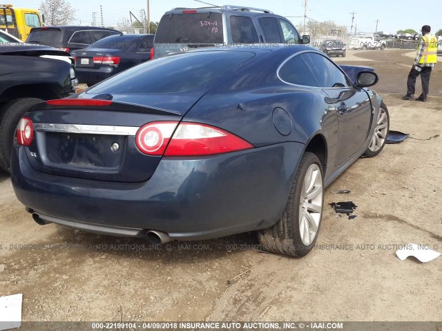 SAJWA43BX75B07487 - 2007 JAGUAR XK BLUE photo 4