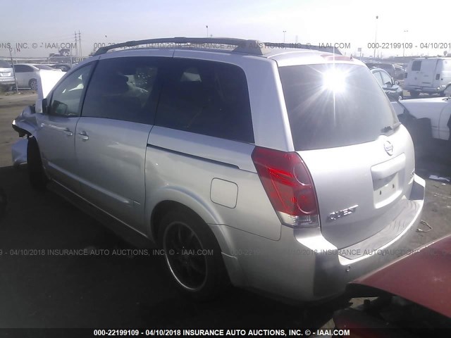 5N1BV28U86N127356 - 2006 NISSAN QUEST S/SE/SL GRAY photo 3