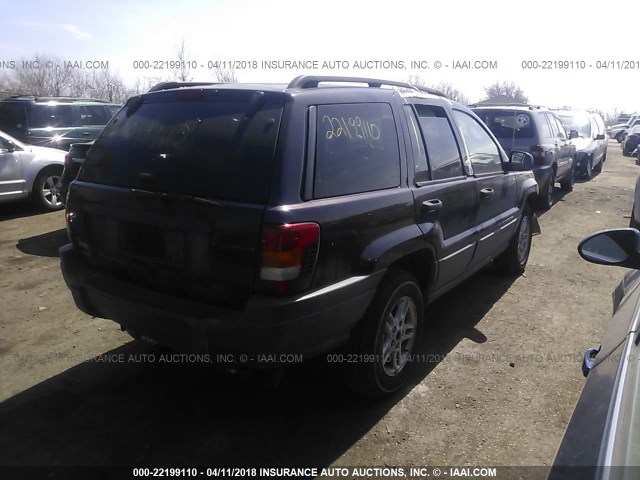 1J4GW48S04C300503 - 2004 JEEP GRAND CHEROKEE LAREDO/COLUMBIA/FREEDOM 勃艮第红 照片 4