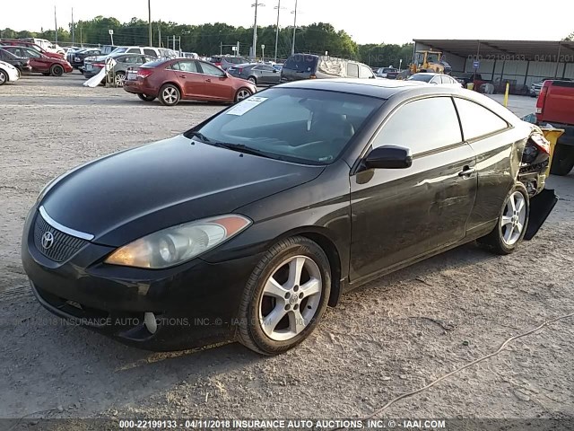 4T1CA38P55U041961 - 2005 TOYOTA CAMRY SOLARA SE/SLE BLACK photo 2