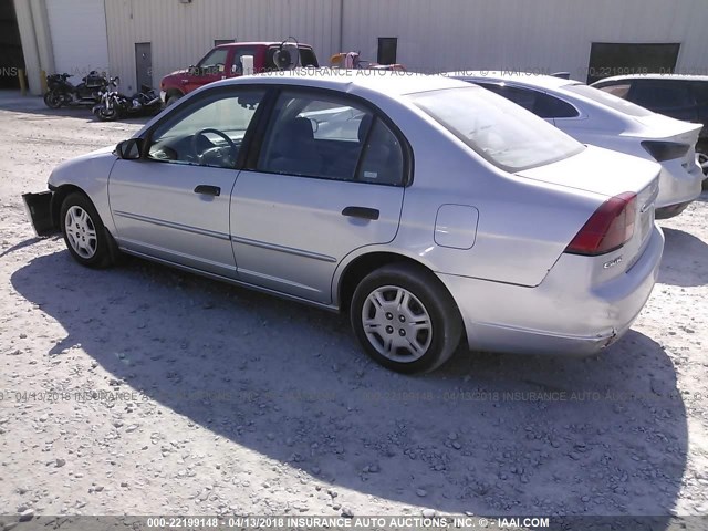 2HGES16501H542674 - 2001 HONDA CIVIC LX Gümüş foto 3
