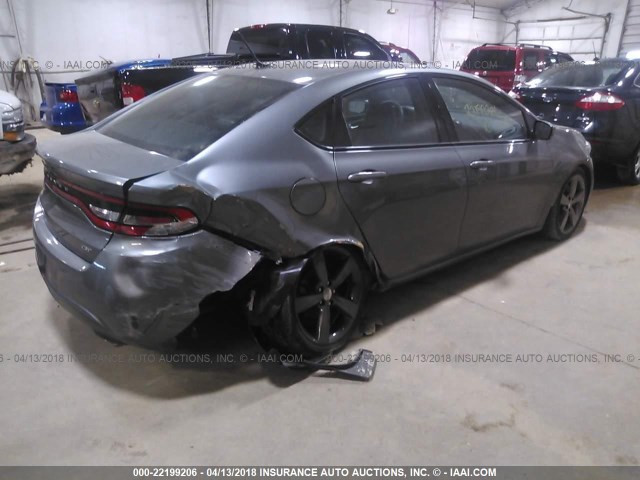 1C3CDFCBXDD325534 - 2013 DODGE DART LIMITED/R/T GRAY photo 4