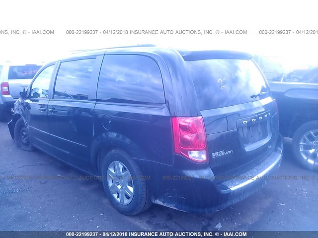 2D4RN4DG1BR729935 - 2011 DODGE GRAND CARAVAN EXPRESS BLACK photo 3