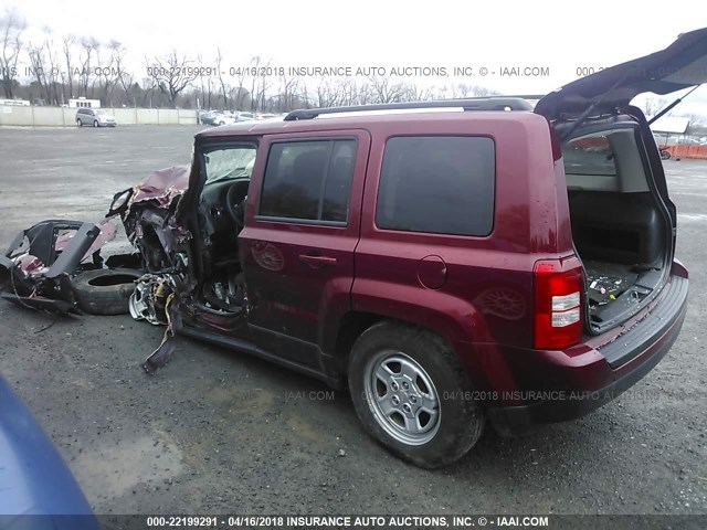 1C4NJPBB1HD120128 - 2017 JEEP PATRIOT SPORT RED photo 3