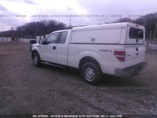 1FTEX1E8XAKE26838 - 2010 FORD F150 SUPER CAB WHITE photo 3