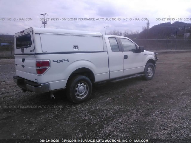 1FTEX1E8XAKE26838 - 2010 FORD F150 SUPER CAB WHITE photo 4