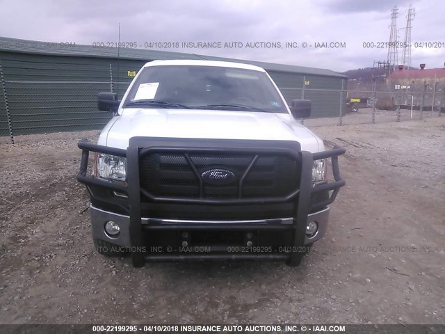 1FTEX1E8XAKE26838 - 2010 FORD F150 SUPER CAB WHITE photo 6