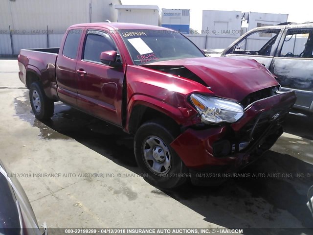 5TFRX5GN6GX059654 - 2016 TOYOTA TACOMA ACCESS CAB/SR/SR5 RED photo 1