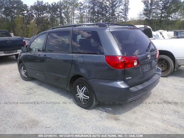 5TDZA23C46S551513 - 2006 TOYOTA SIENNA CE/LE BLUE photo 3