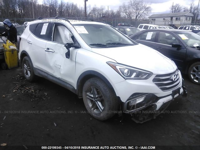 5NMZUDLB0HH010071 - 2017 HYUNDAI SANTA FE SPORT  WHITE photo 1