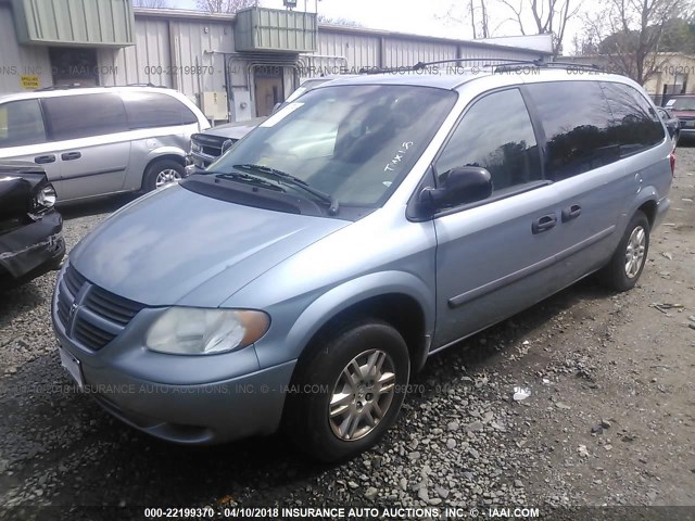 1D4GP24R15B323941 - 2005 DODGE GRAND CARAVAN SE Light Blue photo 2