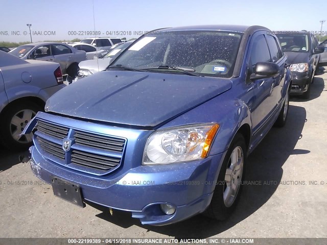 1B3HB48B17D282826 - 2007 DODGE CALIBER SXT BLUE photo 2