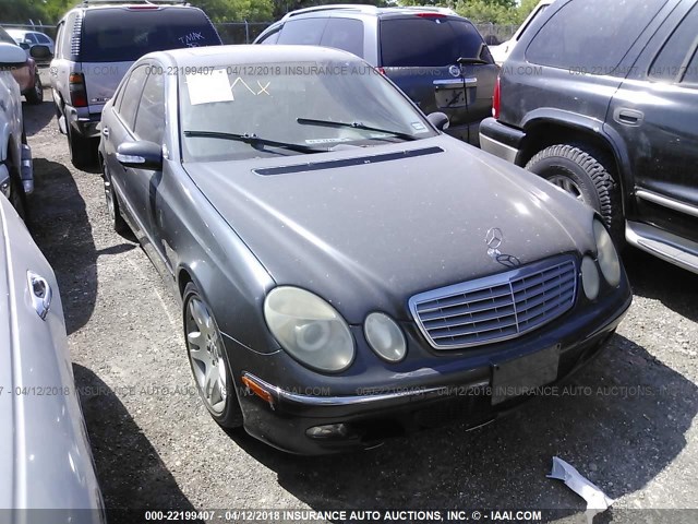 WDBUF70J43A322672 - 2003 MERCEDES-BENZ E 500 BLACK photo 1