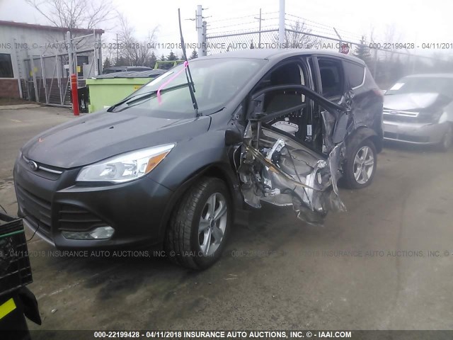 1FMCU0GX7FUC87709 - 2015 FORD ESCAPE SE GRAY photo 2