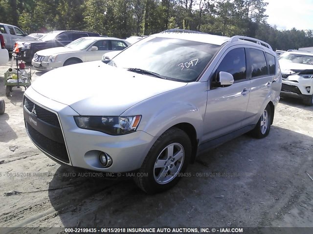 JA4JT3AX6AZ603017 - 2010 MITSUBISHI OUTLANDER XLS SILVER photo 2