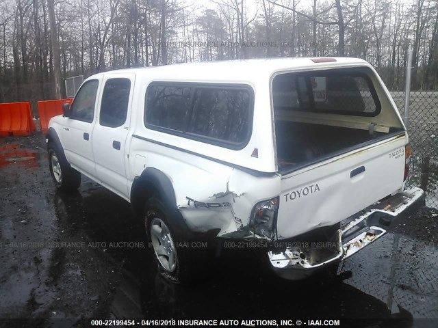 5TEHN72N93Z238231 - 2003 TOYOTA TACOMA DOUBLE CAB 白色 照片 3