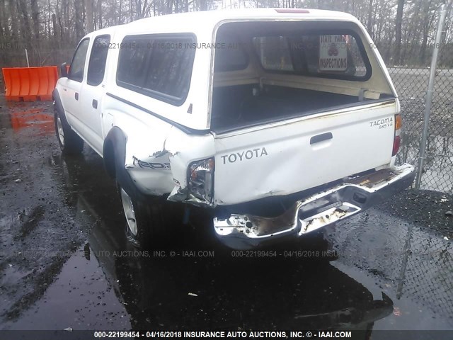 5TEHN72N93Z238231 - 2003 TOYOTA TACOMA DOUBLE CAB WHITE photo 6