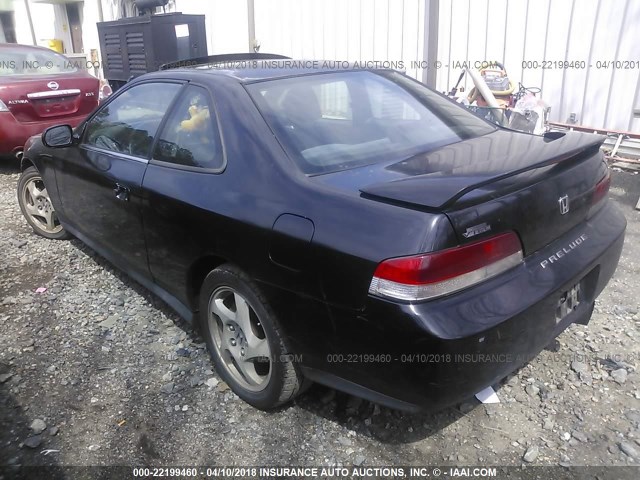 JHMBB6149XC009455 - 1999 HONDA PRELUDE BLACK photo 3