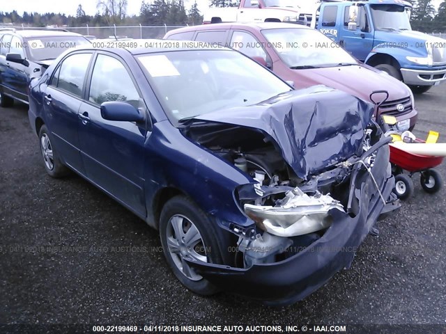 1NXBR32E17Z765449 - 2007 TOYOTA COROLLA CE/LE/S BLUE photo 1