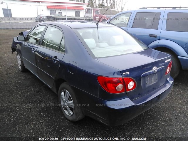 1NXBR32E17Z765449 - 2007 TOYOTA COROLLA CE/LE/S BLUE photo 3