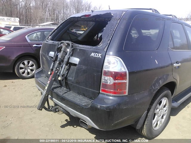 2HNYD18916H501719 - 2006 ACURA MDX TOURING BLACK photo 6