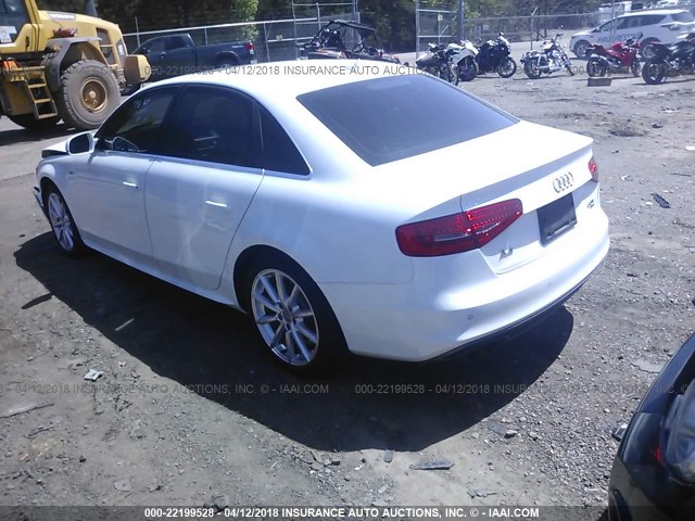 WAUFFAFL0EN035662 - 2014 AUDI A4 PREMIUM PLUS WHITE photo 3