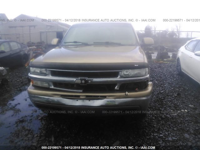 3GNFK16T8YG117318 - 2000 CHEVROLET SUBURBAN K1500 GOLD photo 6