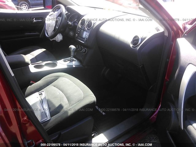 JN8AS5MT5DW004813 - 2013 NISSAN ROGUE S/SV RED photo 5