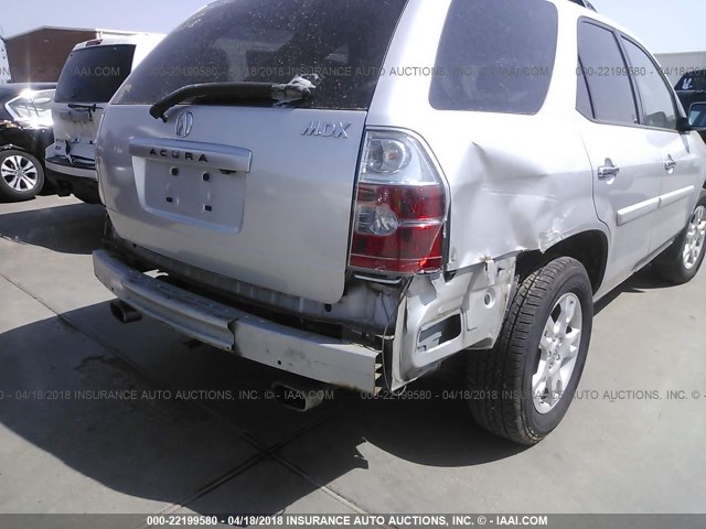 2HNYD18895H527829 - 2005 ACURA MDX TOURING SILVER photo 6