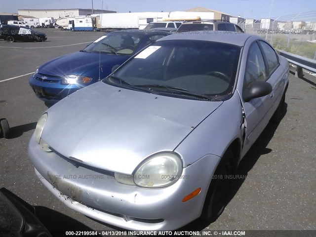 1B3ES46C71D111696 - 2001 DODGE NEON SE/ES SILVER photo 2