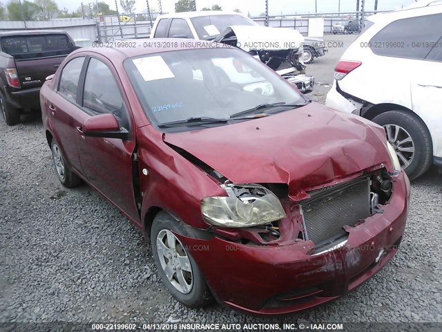KL1TD56647B121808 - 2007 CHEVROLET AVEO LS MAROON photo 6