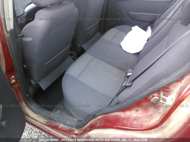 KL1TD56647B121808 - 2007 CHEVROLET AVEO LS MAROON photo 8
