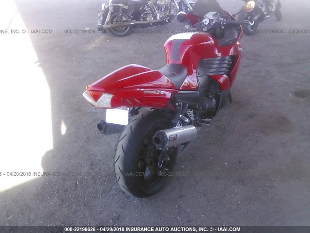 JKBZXNA176A007222 - 2006 KAWASAKI ZX1400 A RED photo 4