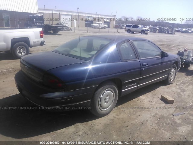 2G1WW12M8X9151854 - 1999 CHEVROLET MONTE CARLO LS ლურჯი ფოტო 4