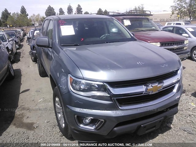 1GCGTCENXJ1116104 - 2018 CHEVROLET COLORADO LT GRAY photo 1