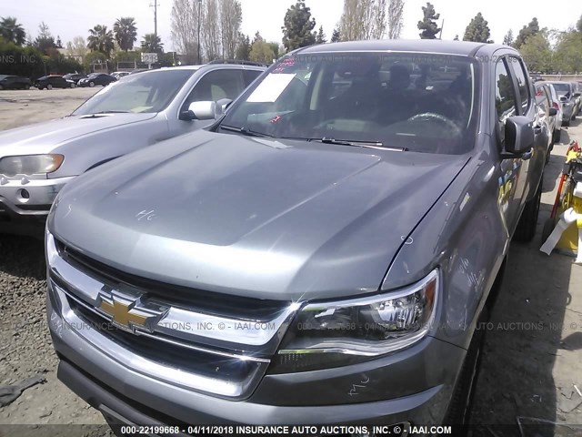 1GCGTCENXJ1116104 - 2018 CHEVROLET COLORADO LT GRAY photo 2