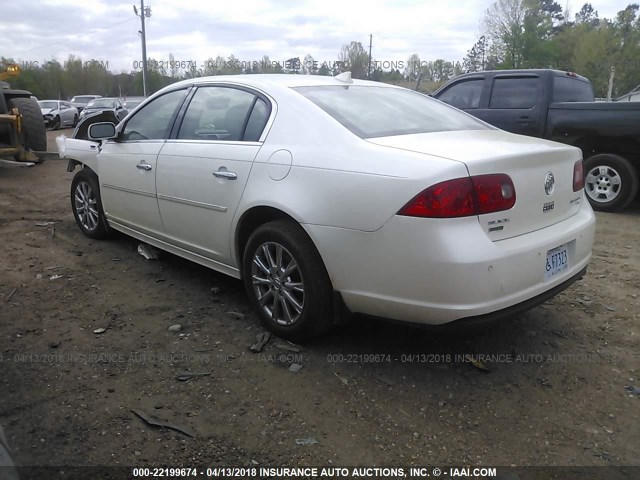 1G4HJ5EMXBU133249 - 2011 BUICK LUCERNE CXL WHITE photo 3